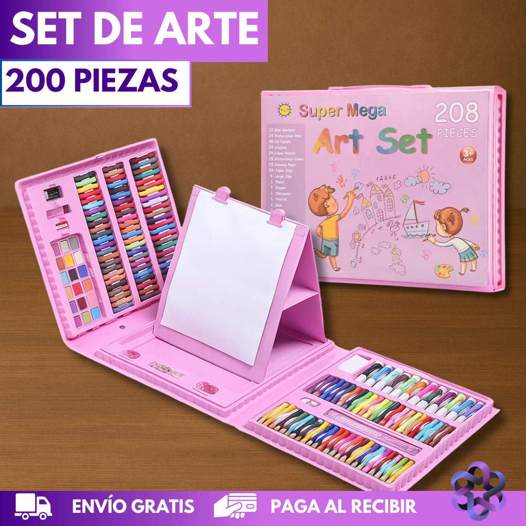 Set de Arte 208 Piezas 🖍️🎨